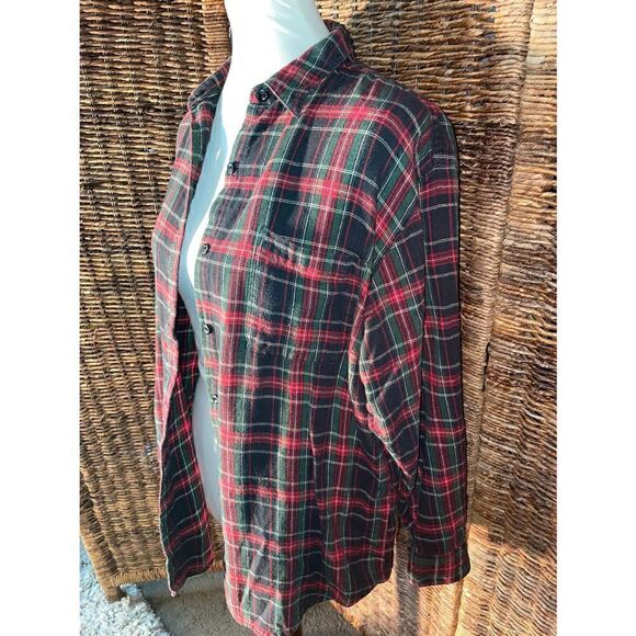 Basic Editions Long-Sleeve Flannel M - Picture 5 of 9